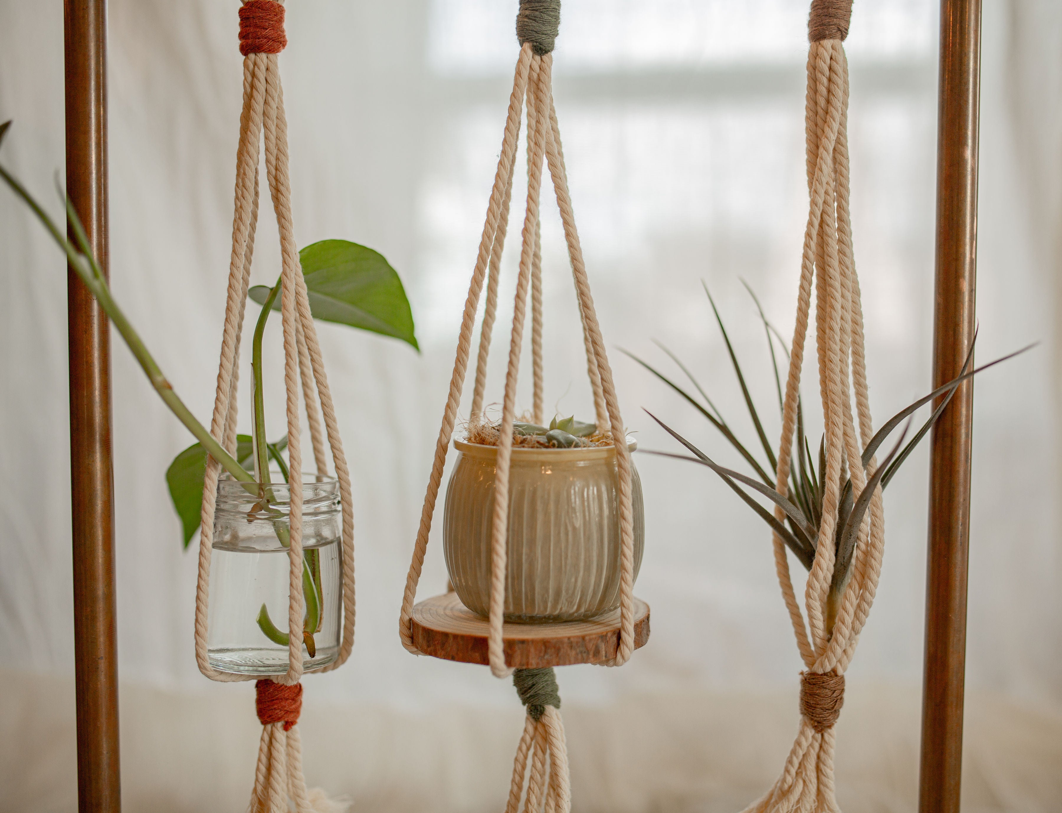 Large Multi-Color Macramé Plant Hanger – Kytras Keepers