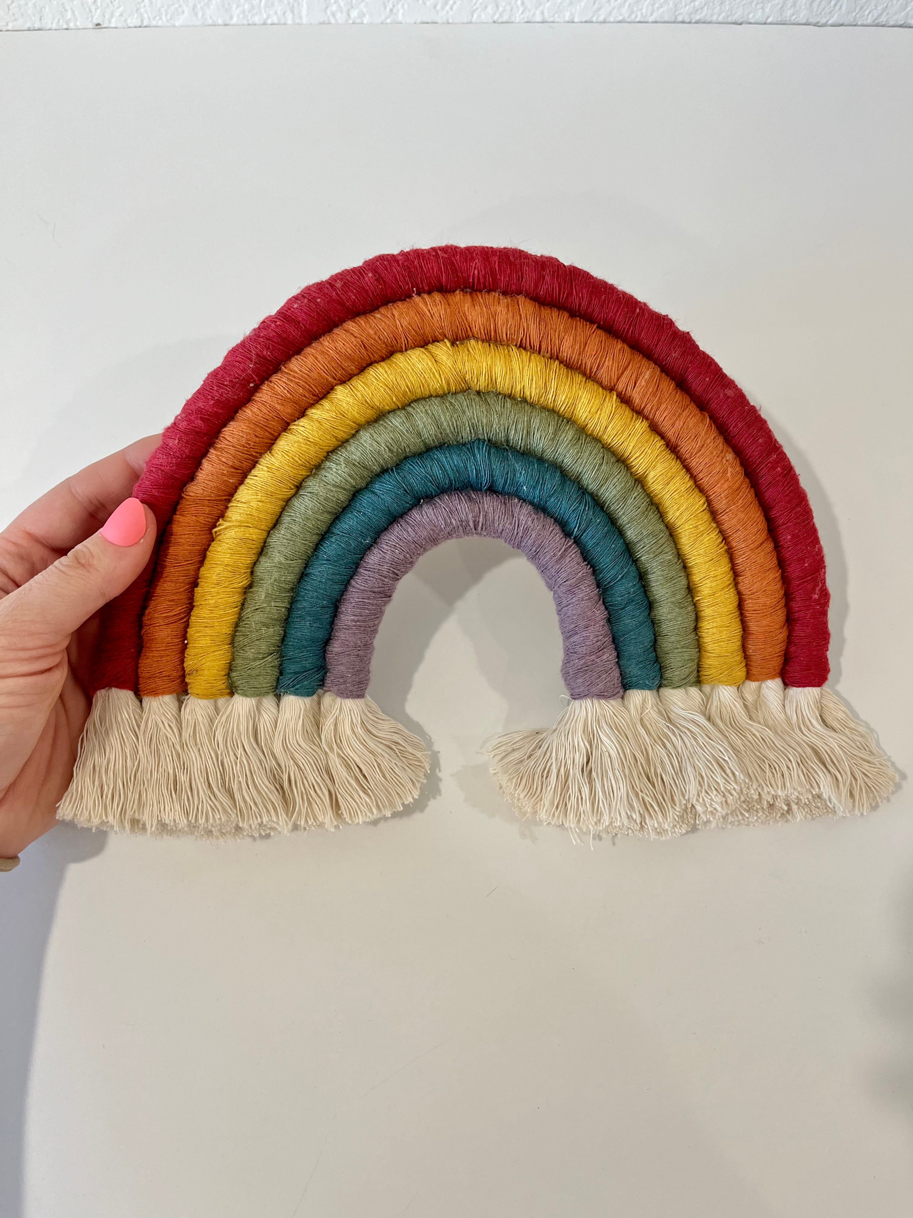 Giant Macrame Wall Hangings Radiate Dazzling Rainbow Hues